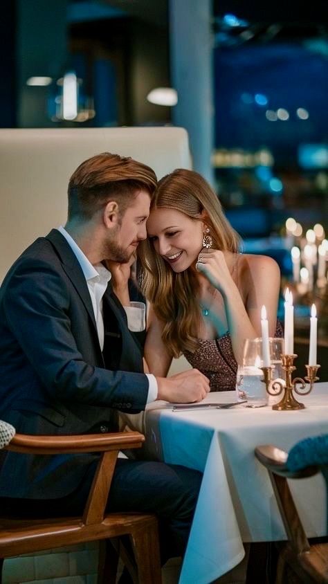 Happy couple enjoying a meaningful date together